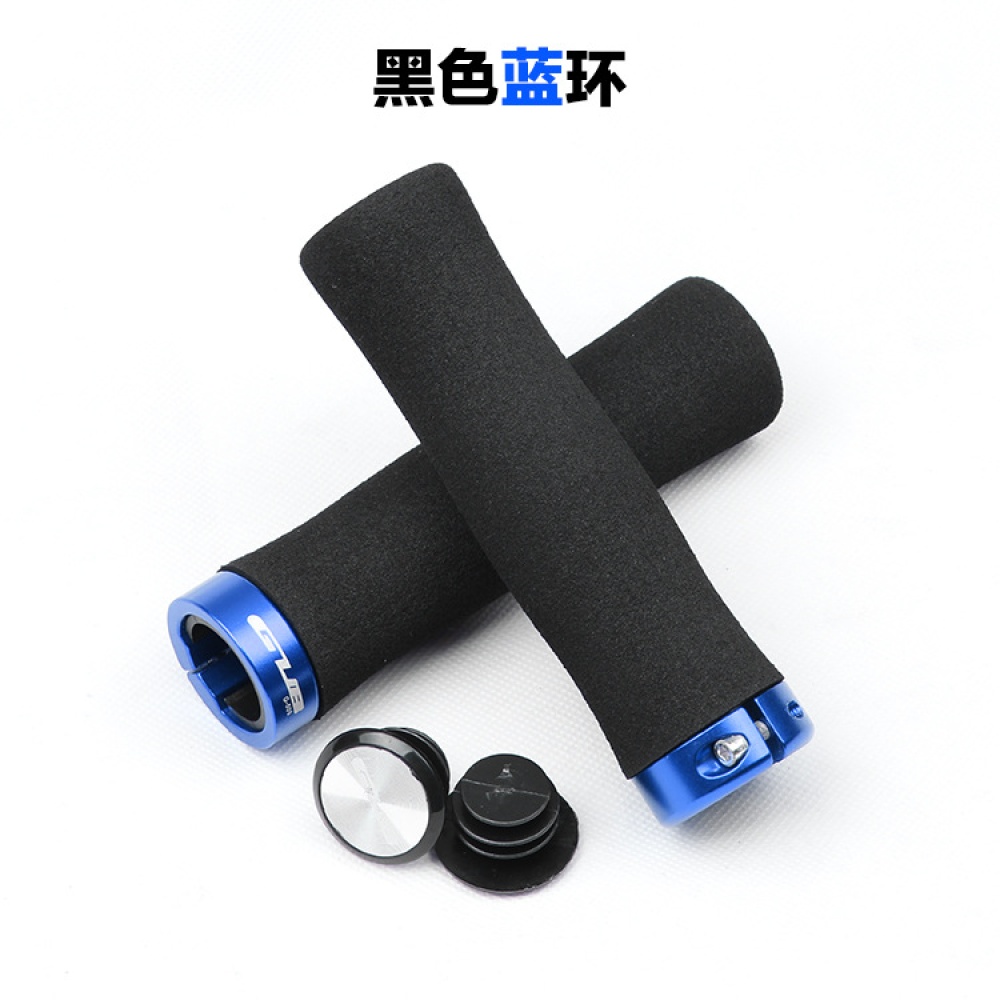 GUB Bicycle Foam Grips Soft Comfortable Anti-Slip Sponge Handlebar Cover Black black ring_22.2MM handlebars apply - Image 3