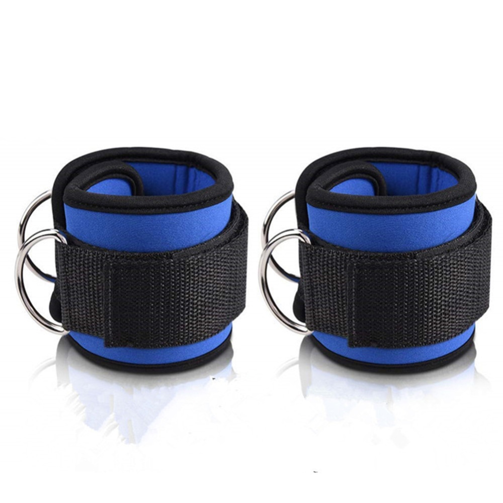 D-Ring Ankle Strap Attachment for Cable Machines and Resistance Training Cuffs Legs Abs Glute Exercises Rose Red - Image 2