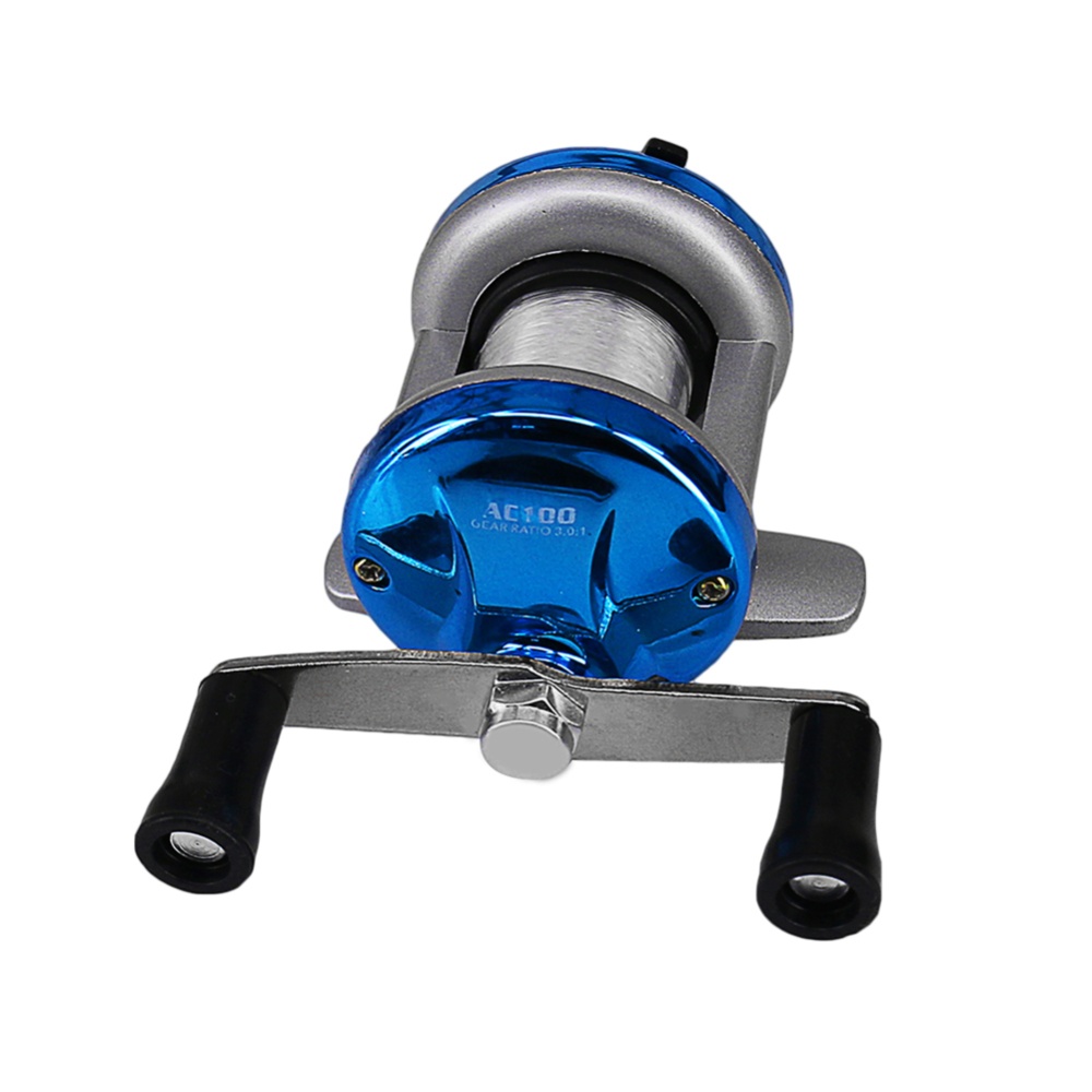 Winter Ice Fishing Reel Baitcasting Double Rocker Bait Casting Blue - Image 3