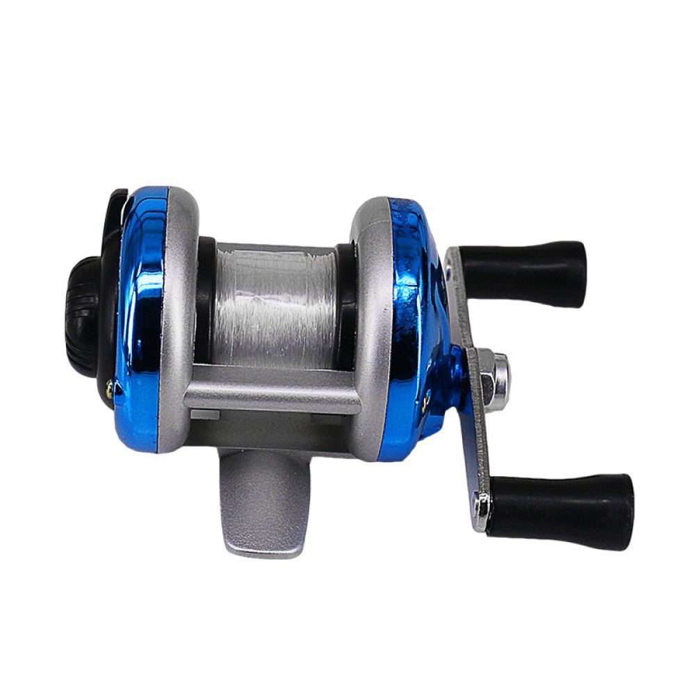 Winter Ice Fishing Reel Baitcasting Double Rocker Bait Casting Blue - Image 2