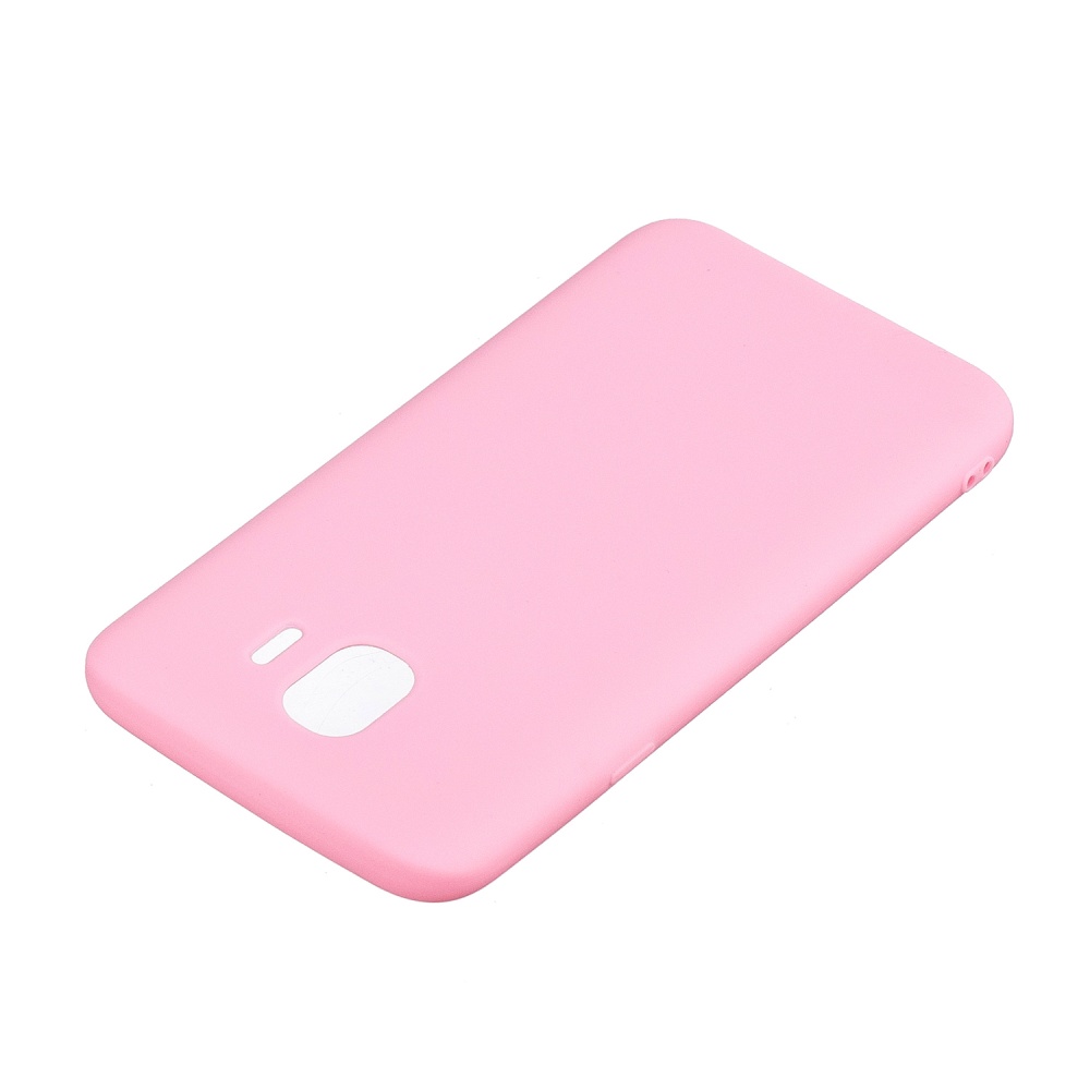 for Samsung J4 Euro Edition Lovely Candy Color Matte TPU Anti-scratch Non-slip Protective Cover Back Case dark pink - Image 3