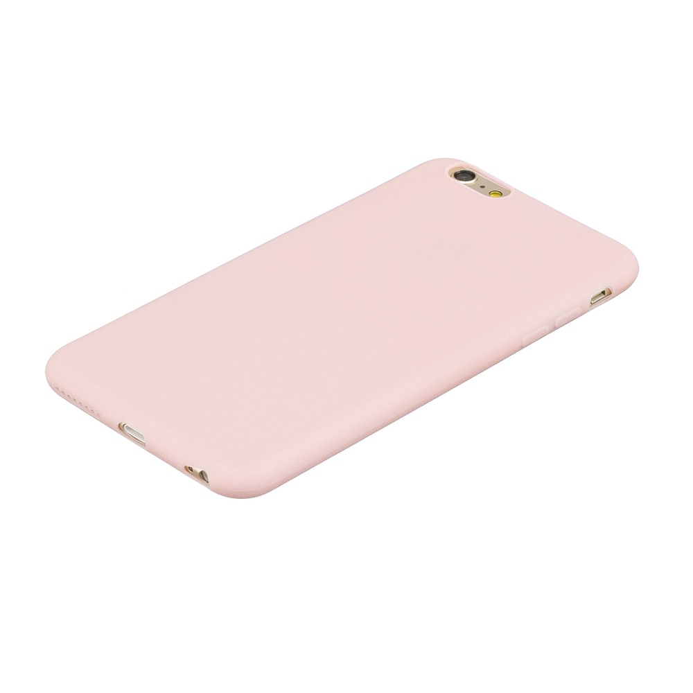 for iPhone 6/6S Lovely Candy Color Matte TPU Anti-scratch Non-slip Protective Cover Back Case Light pink - Image 3