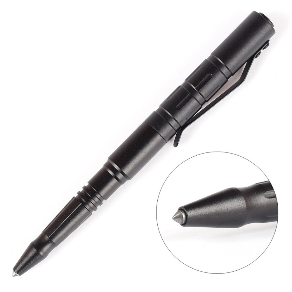 Defense Tactical Pen Multifunction Ballpoint Office School Supplies Perfect Gift black - Image 3