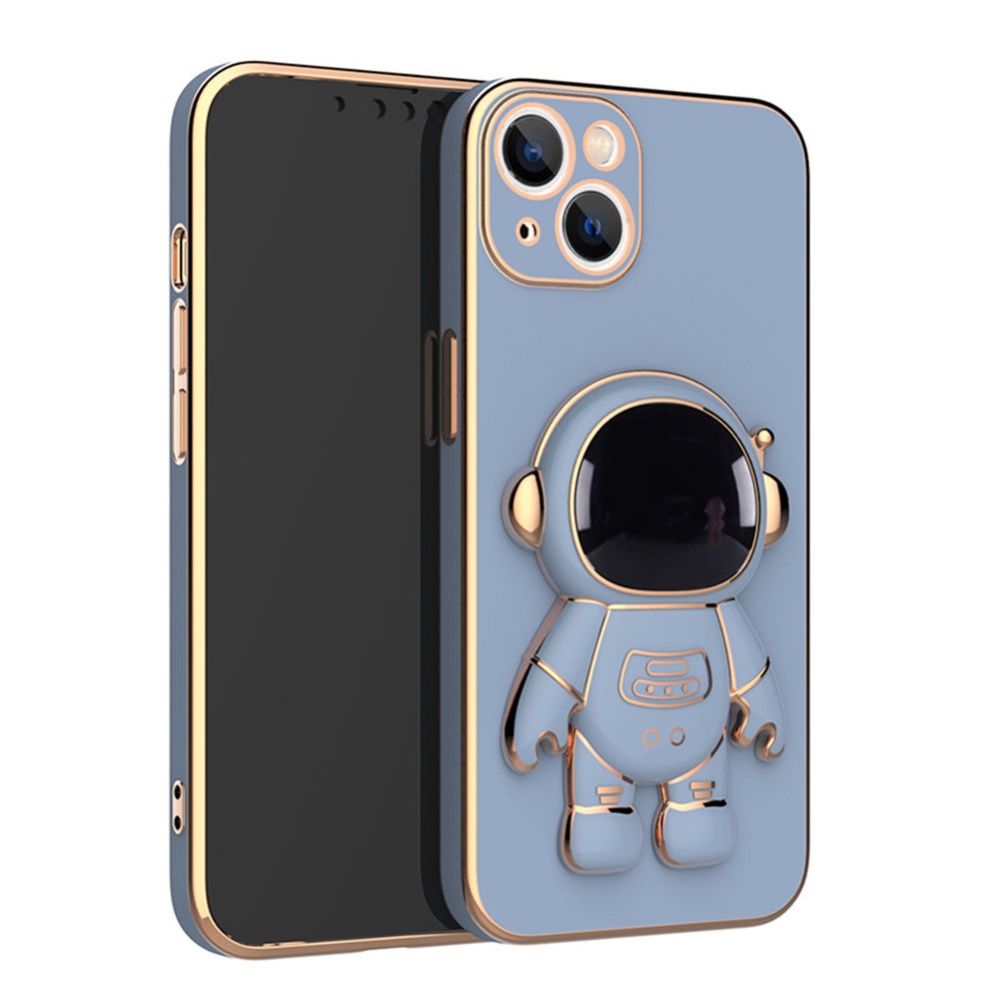 Astronaut Stand Phone Case for iPhone Series Mini Shockproof Silicone Kickstand Cover Blue iPhone14 ProMax - Image 3