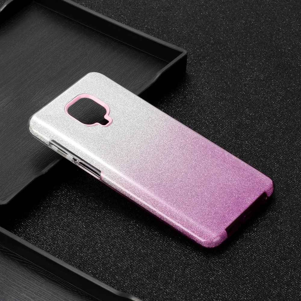 For XIAOMI CC9E/A3/10/10 PRO/K20/K20 pro Phone Case Gradient Color Glitter Powder Cover with Airbag Bracket purple - Image 3