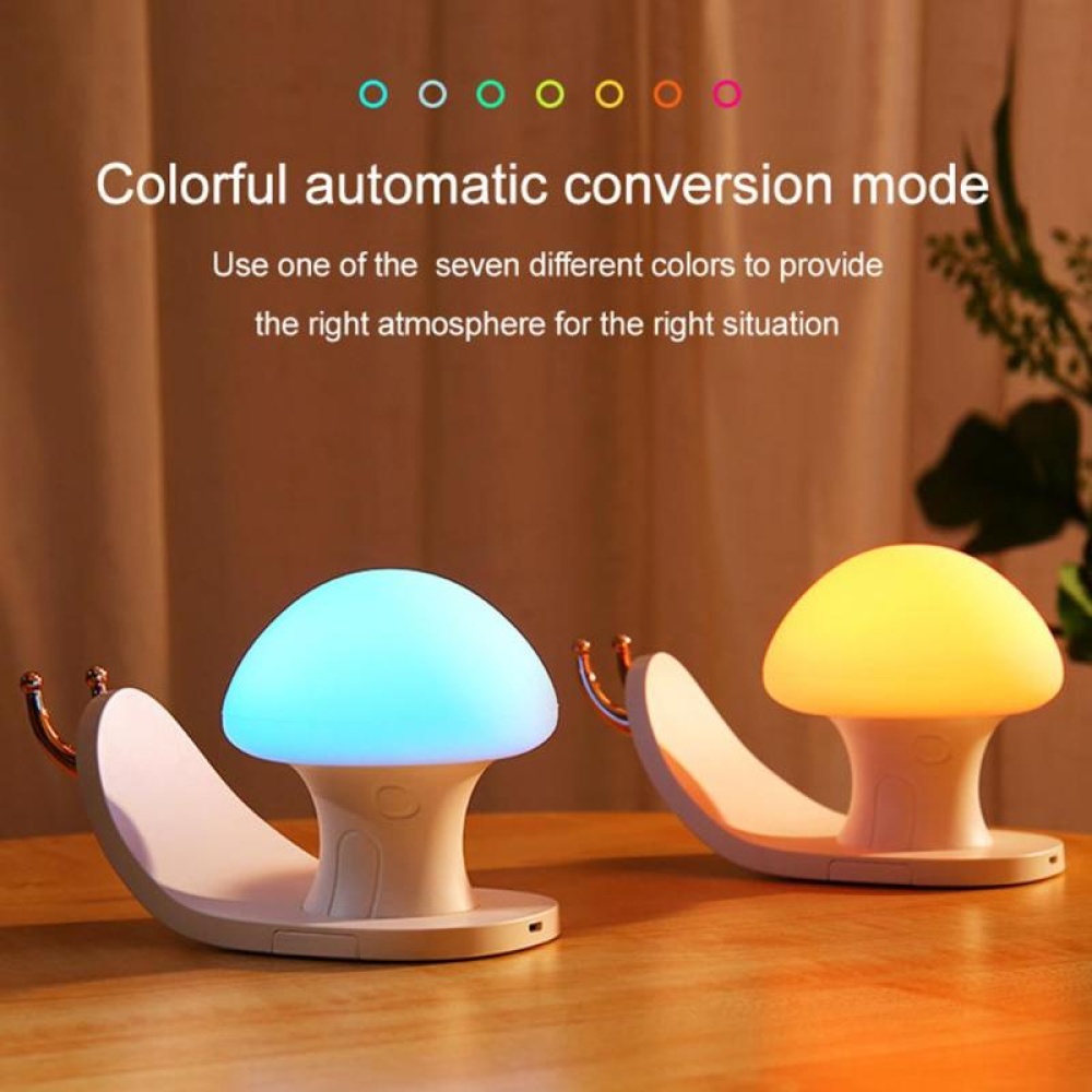 Lovely Cute Snail LED Lamp Wireless Touch Sensor Silicone Children Kids Baby Bedside Decoration Night Light white - Image 3