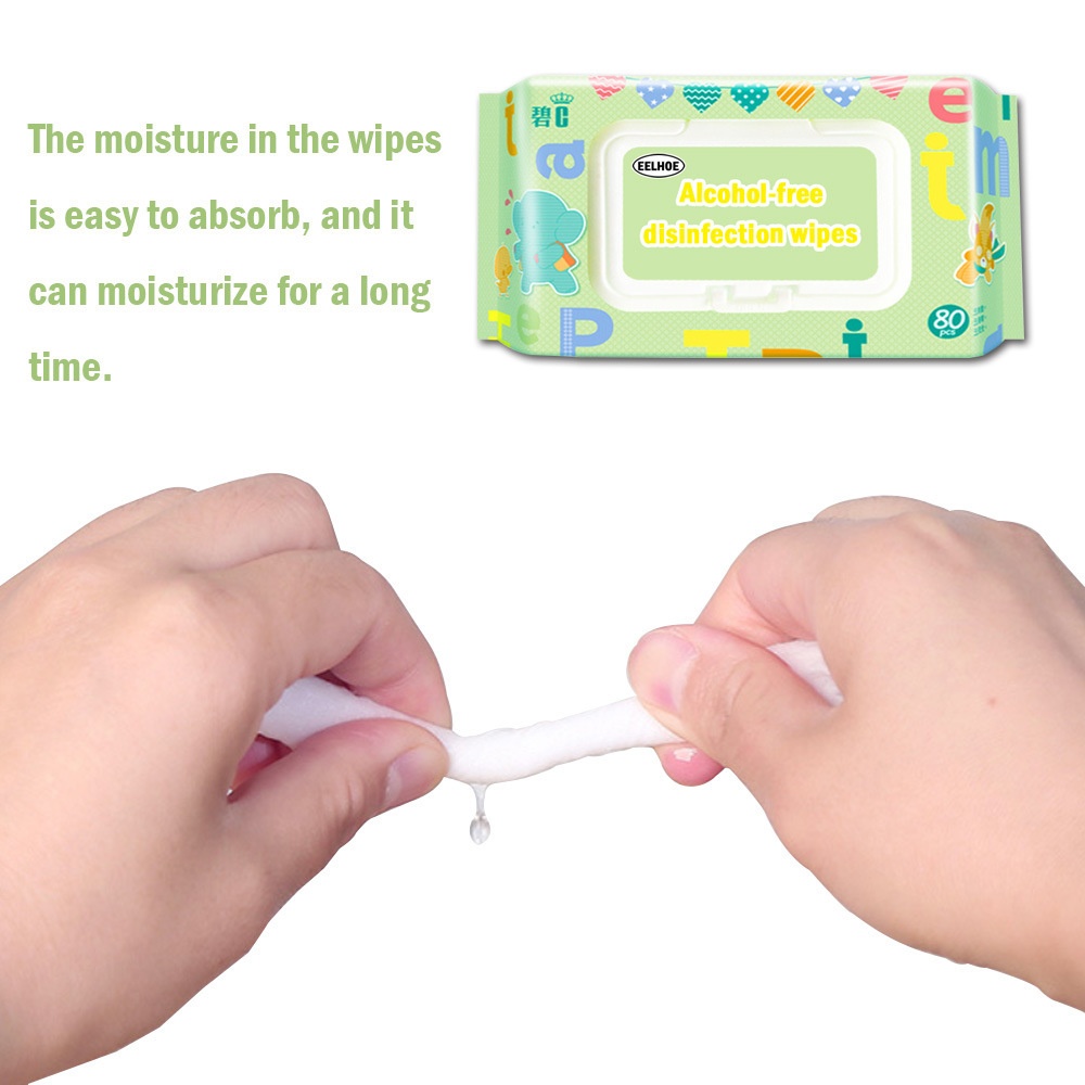 80pcs Disposable Effective Cleaning Bacteriostatic Wipes Wet Tissue Portable 80PCS - Image 3