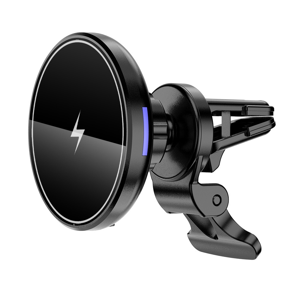 D7 Magnetic Car Wireless Charger 15w Fast Charging Phone Mount Stand For Iphone12 Series Black
