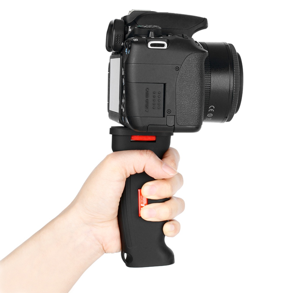 Handheld Camera Pistol Grip Universal Handle Holder Selfie Stick for iPhone X GoPro Hero 6/5 Canon DSLR Cameras black - Image 3