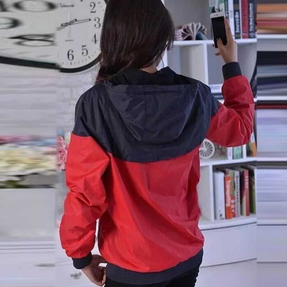 Men Women Jacket Sports Sunscreen Outdoor Windbreak Running Mountaineering Sportswear Coat red_XXL - Image 3