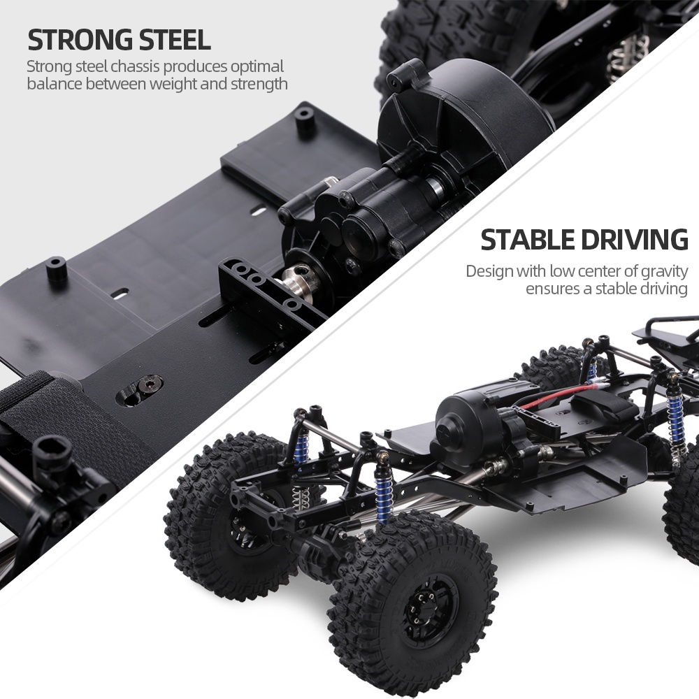 313mm 12.3"" Wheelbase Assembled Frame Chassis for 1/10 RC Crawler Car SCX10 II 90046 90047 Without wheels - Image 3