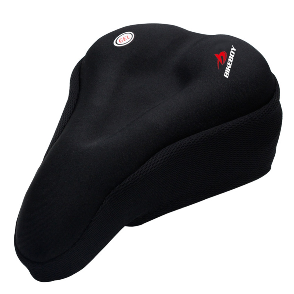 Bicycle Saddle Cover Silicone Thickened Mountain Bike Comfortable Sponge Seat black_Length 28X width 18 - Image 2