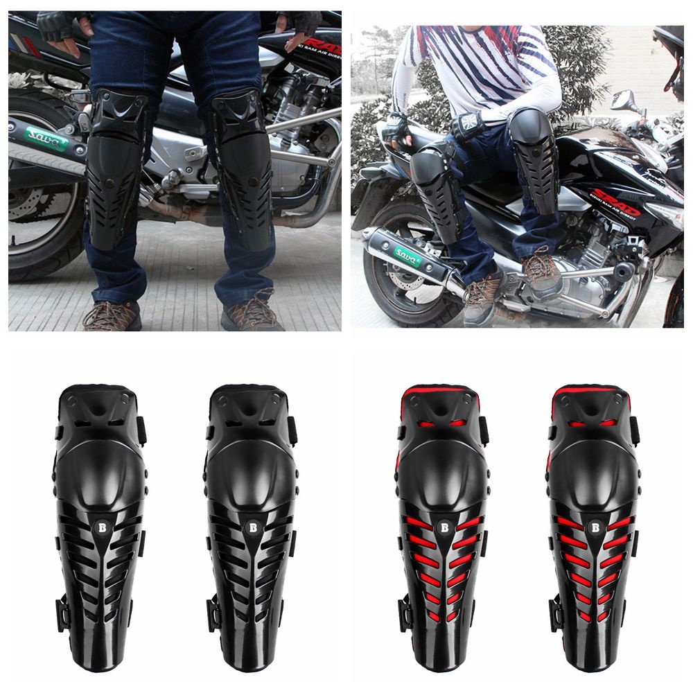 2pcs Motorcycle Racing Motocross Knee Protector Pads Guards Protective Gear Accessories Black - Image 2