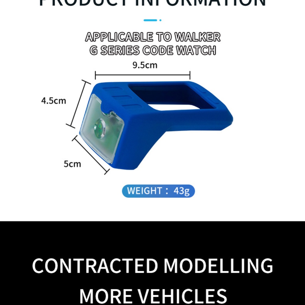 Bike Code Meter Cover With Front Light Sensing Intelligent Silicone Shell Lamp Integrated Compatible For Xingzhe G Series Table blue - Image 2