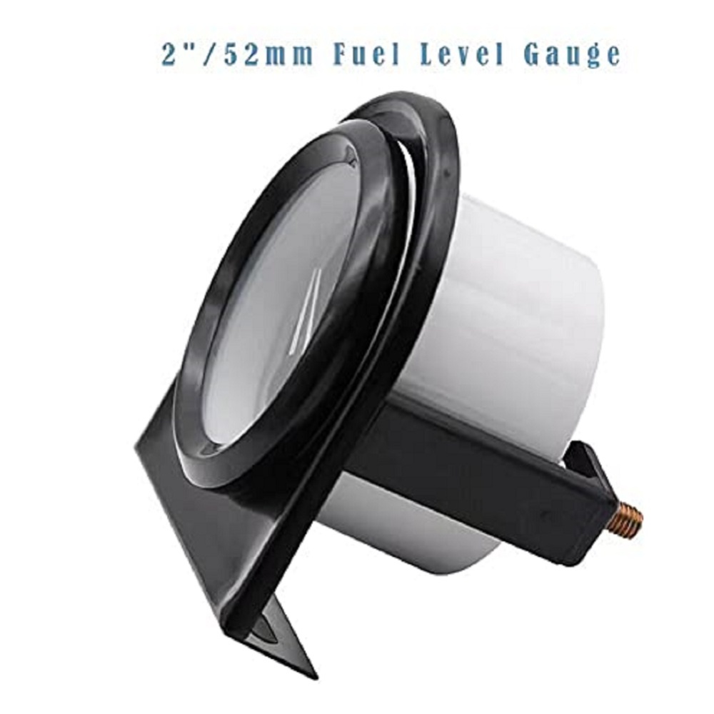 52mm Universal Fuel Level Gauge With Led Backlight 12v Durable Anti-rust Car Tank Meter For Rv Yacht Boat Motorcycle black - Image 2