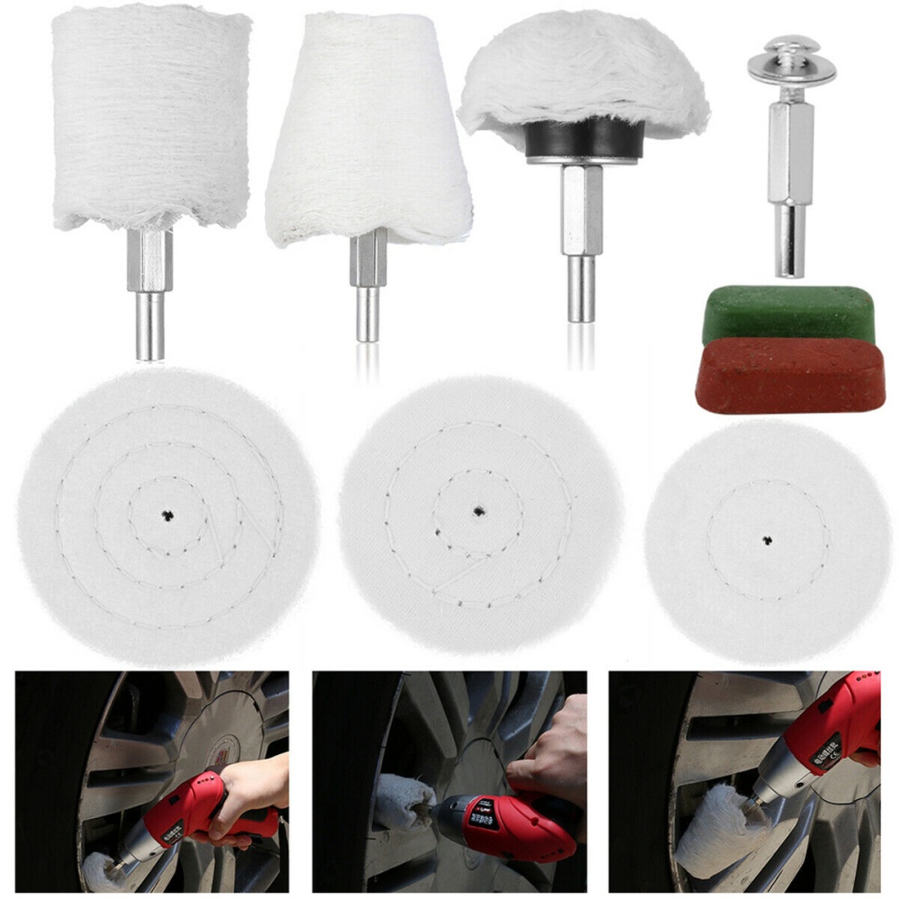 9pcs/set Polishing Set Heads Disc Attachment For Drill Bagged - Image 2