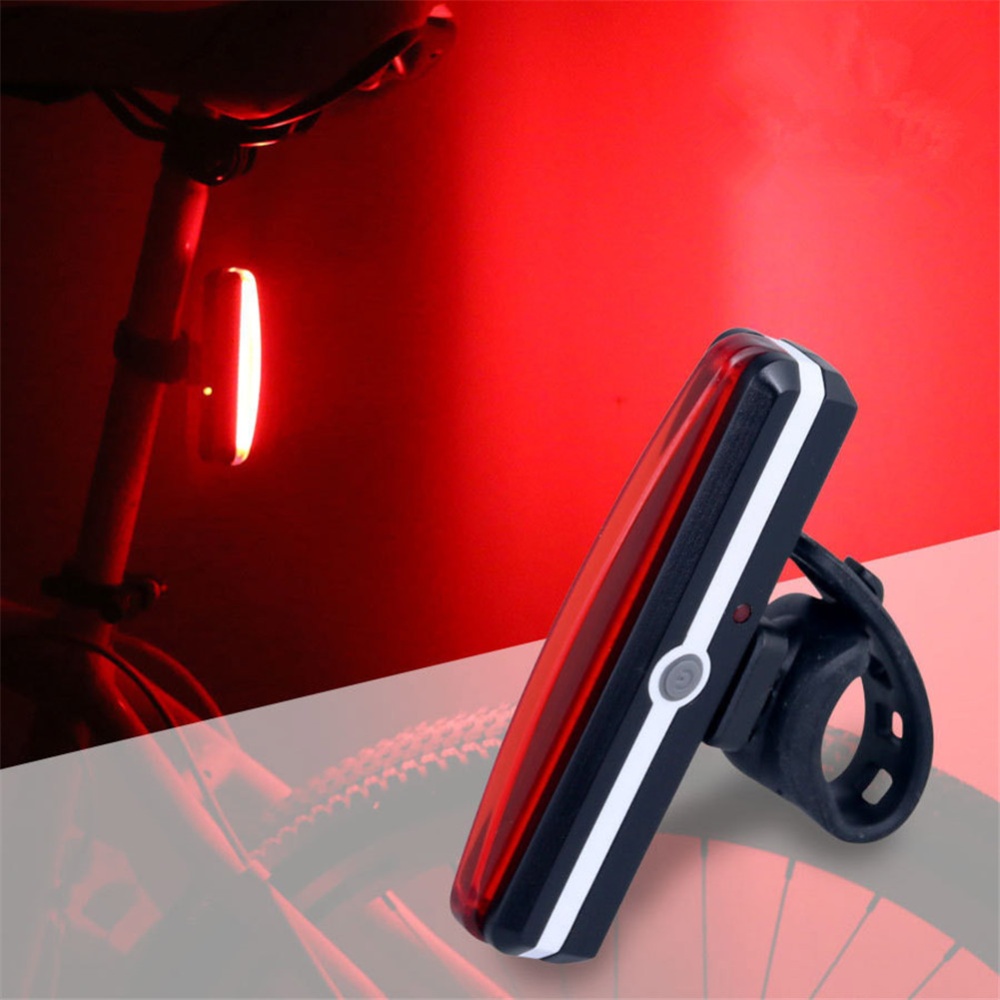 Bicycle Tail Light Ultra Bright Warning Usb Charging Safety For Night Cycling Red light - Image 2