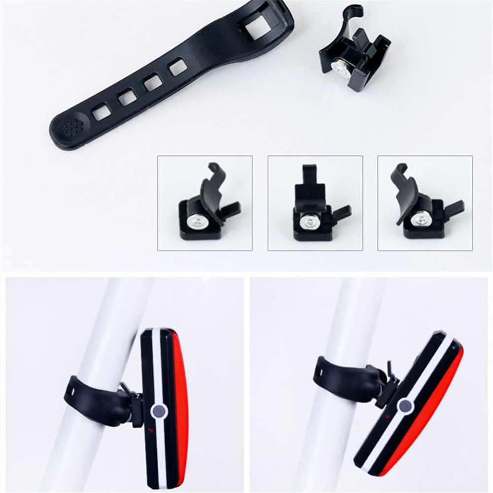 Bicycle Tail Light Ultra Bright Warning Usb Charging Safety For Night Cycling White light - Image 3