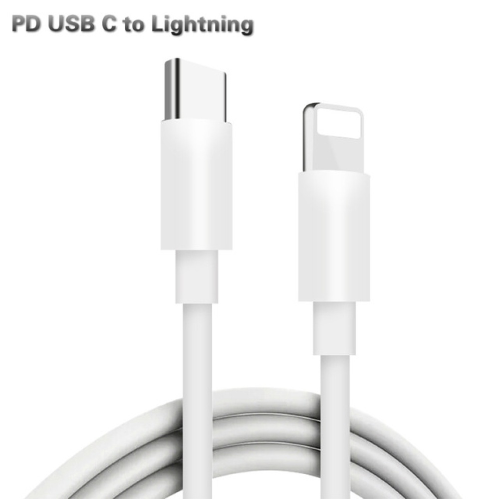 PD Fast Charging Cable for USB C Apple Interface iPhone Xs X 8 pin to Type 3A Quick charger Macbook Phone white - Image 3