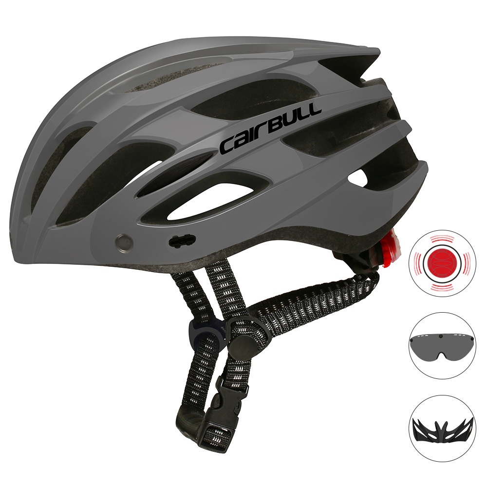 Road Mountain Bike Riding Helmets with Light Men And Women Outdoor Cycling Accessories black_M/L (55-61CM) - Image 2