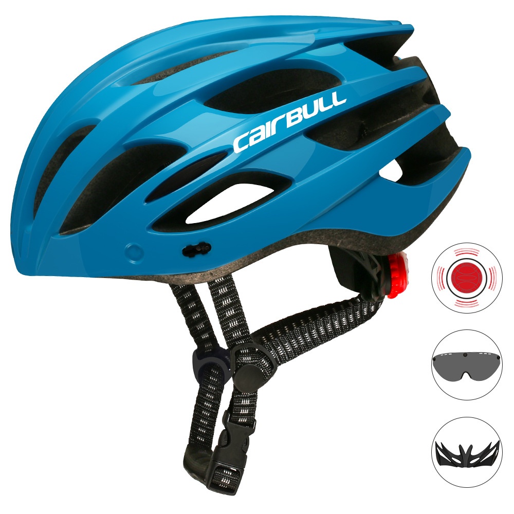 Road Mountain Bike Riding Helmets with Light Men And Women Outdoor Cycling Accessories black_M/L (55-61CM) - Image 3