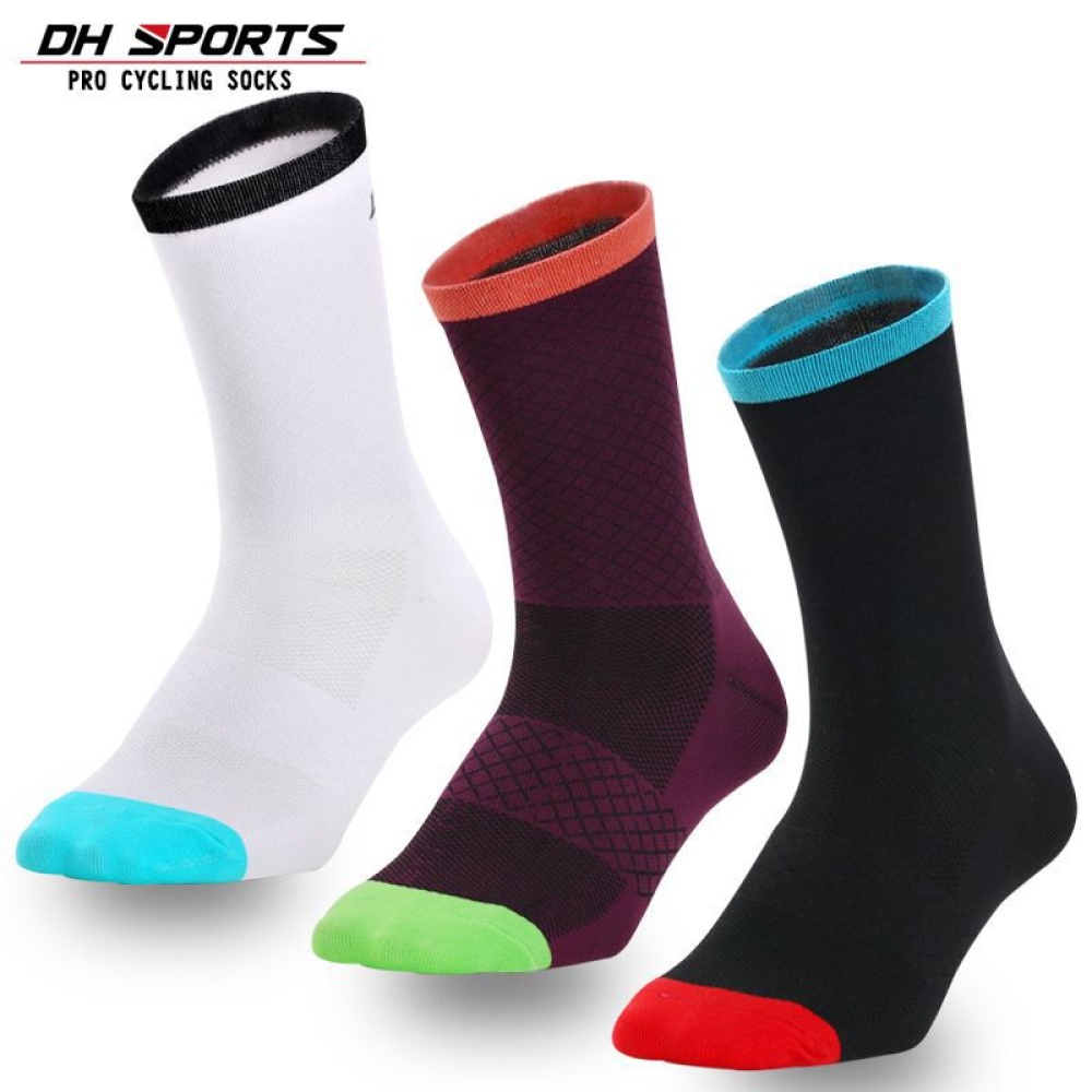 Thin Cycling Running Compression Wear-resistant Sports Socks purple_One size - Image 3