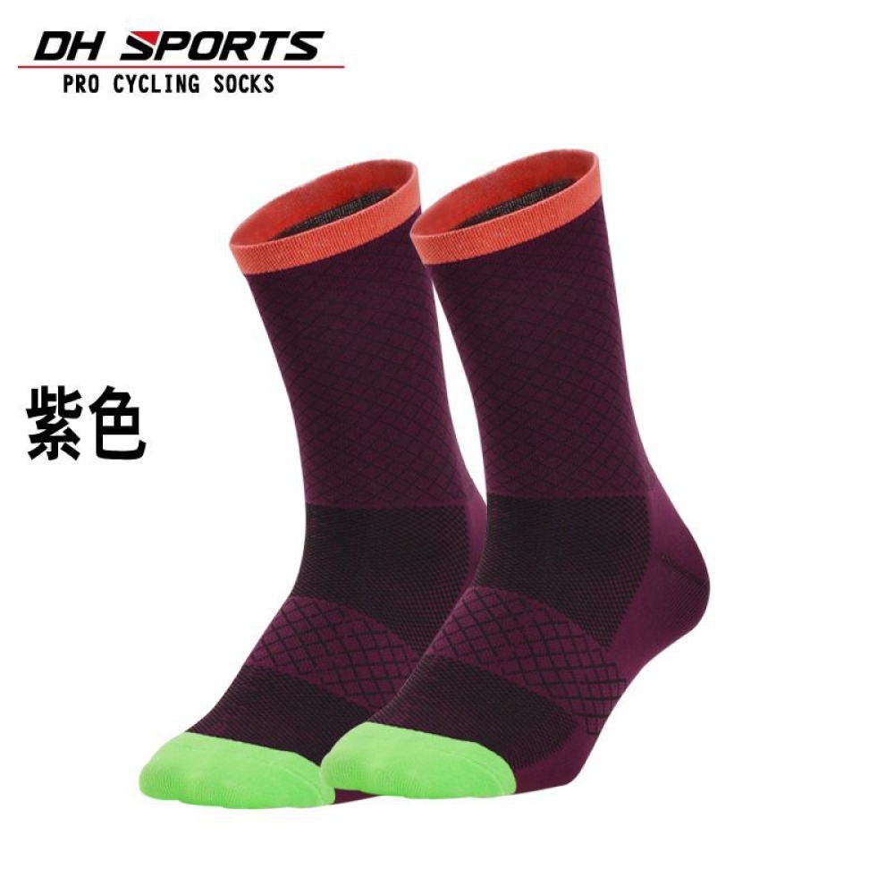 Thin Cycling Running Compression Wear-resistant Sports Socks purple_One size - Image 2