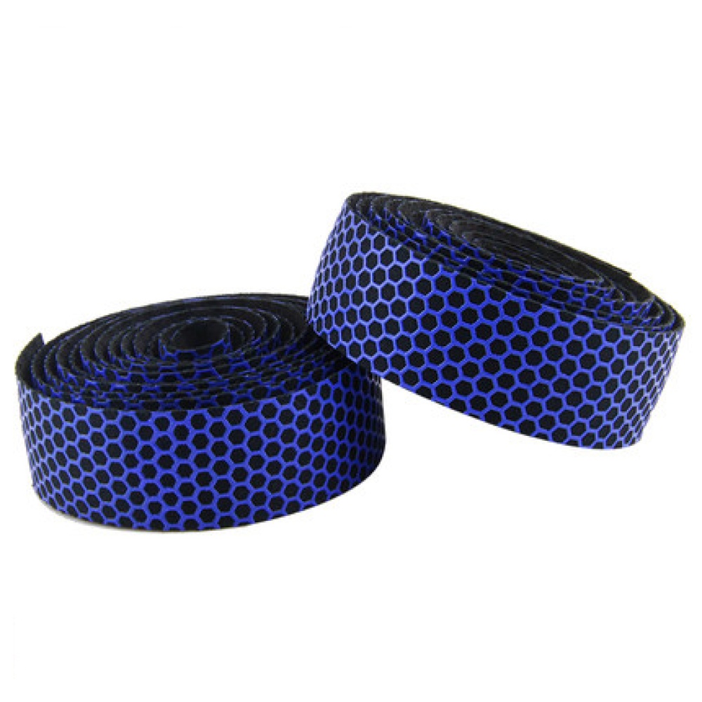 Soft Bicycle Handlebar Tape Shockproof Elastic Road Bike PVC Strap +2 Bar Plug black - Image 2