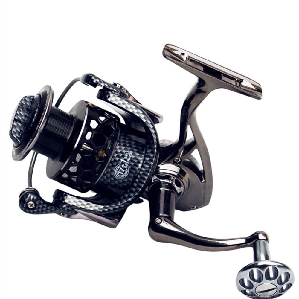 Full Metal Spinning Fishing Reel With Large Spool Aluminum Body Saltwater GSB3000 - Image 3