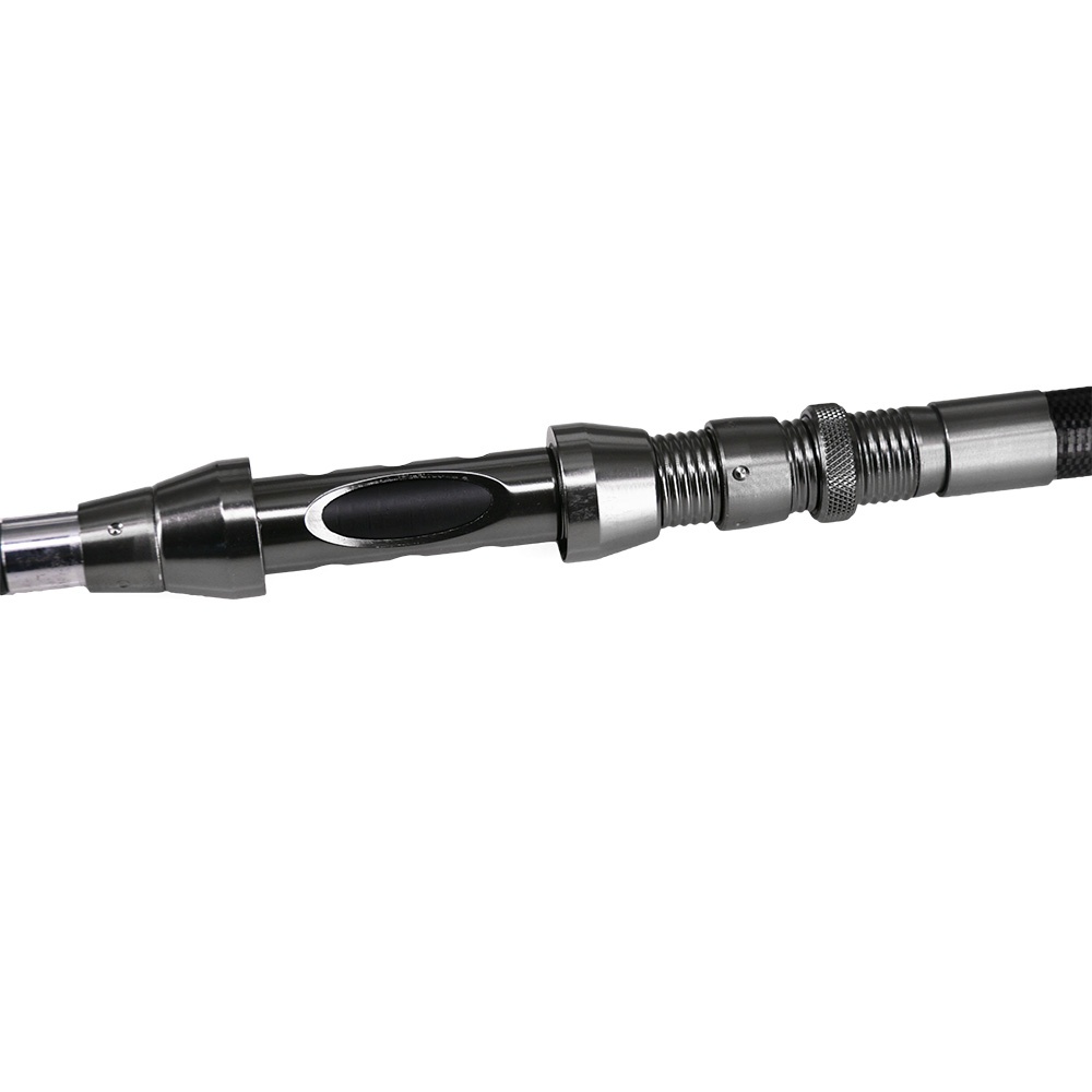 Portable Retractable Fishing Rod Carbon Fiber Super Short Spinning Metal gray - Image 3