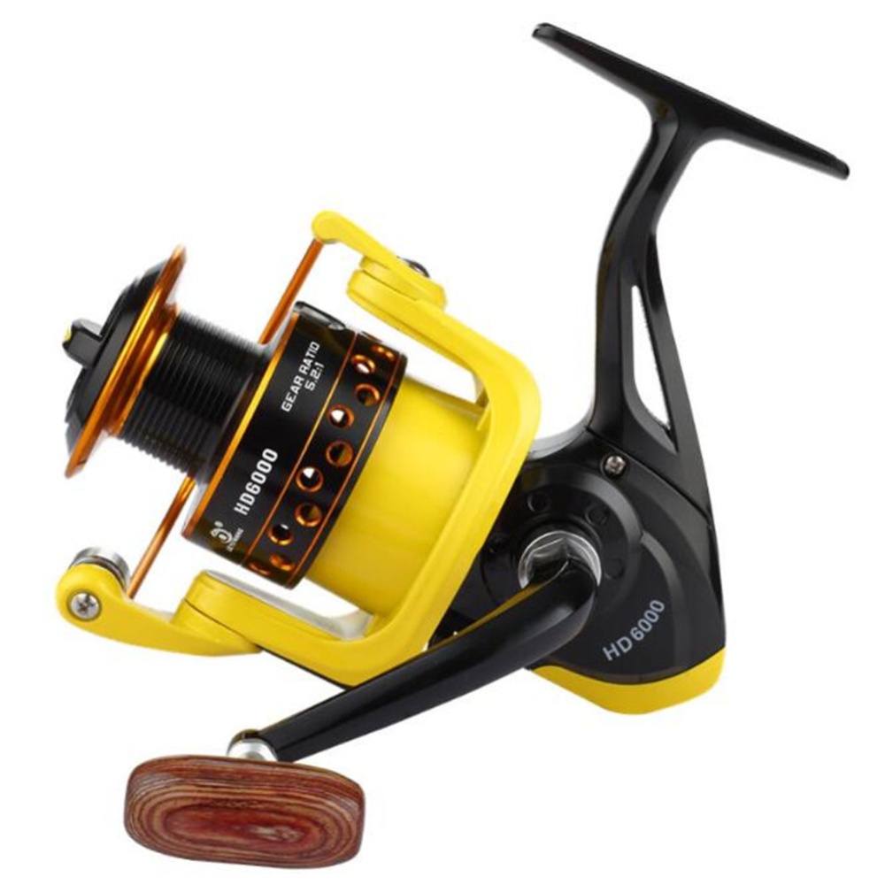 Spinning Fishing Reel Rod Accessories Baitcasting Metal Spool HD1000 type yellow black - Image 3