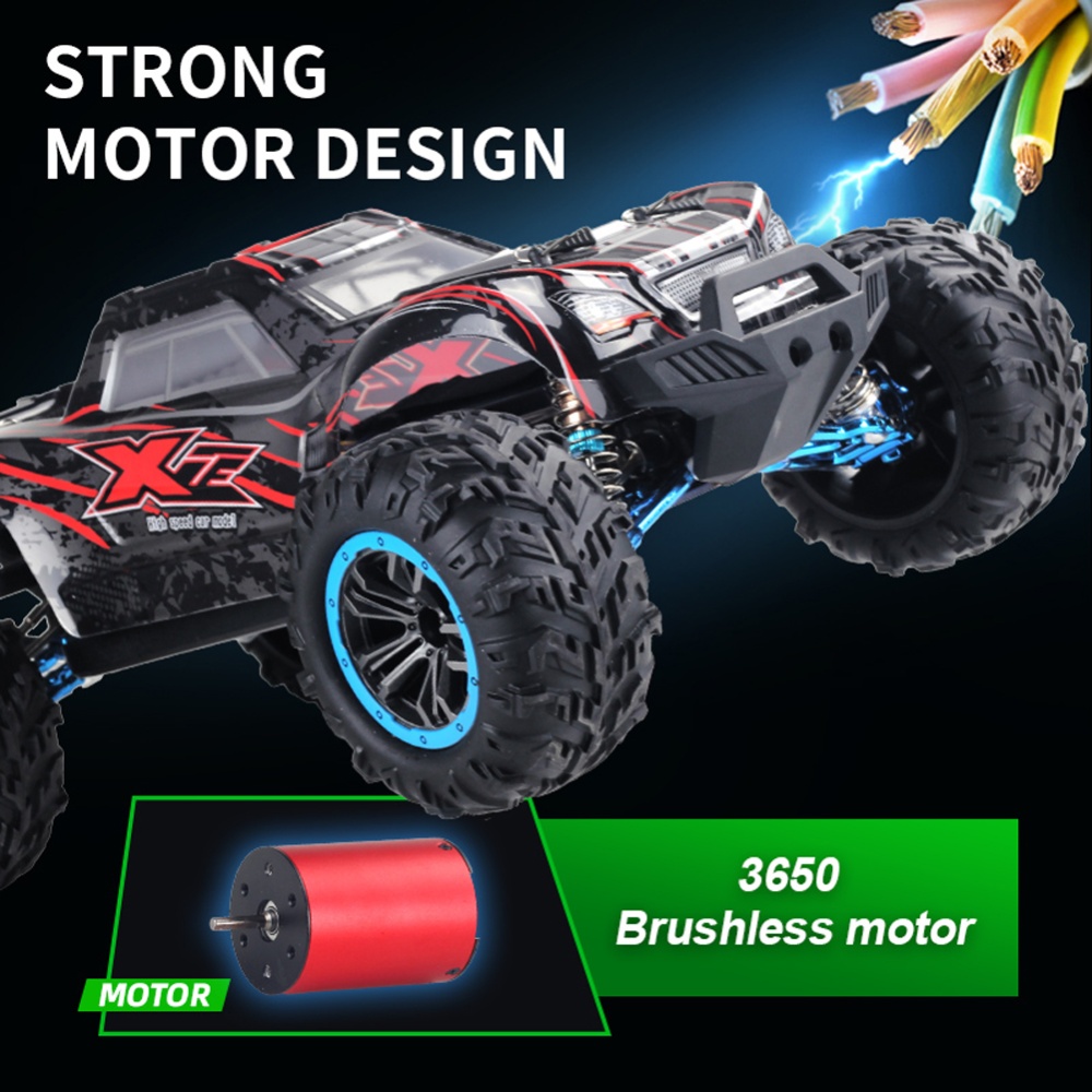 F21a 2.4g 4wd High Speed RC Car 1:10 Brushless Motor Racing Climbing Drift off Road Vehicle 80 km/h Black Red - Image 3