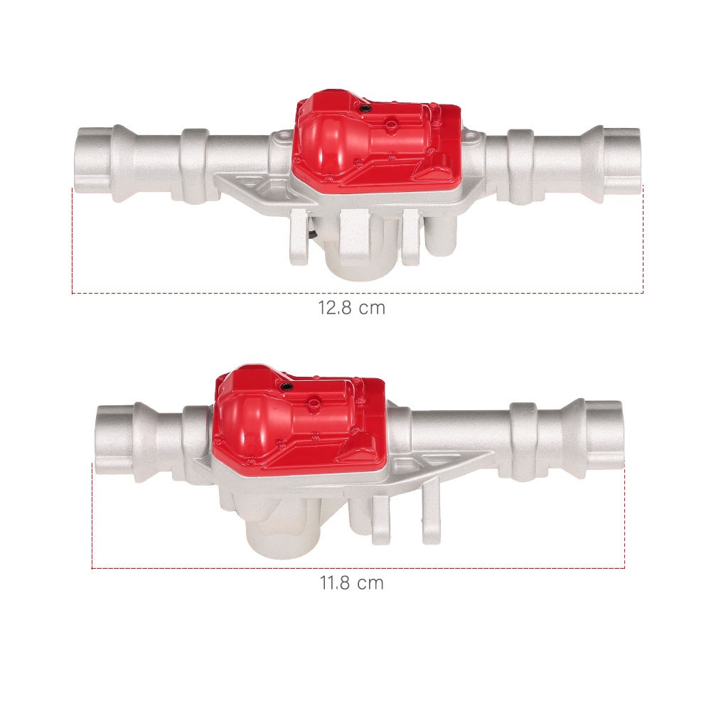 Front / Rear Alloy Metal Axle Shell Housing 160g for 1/10 RC Crawler Traxxas TRX-4 & TRX4 Bronco Upgrade Parts Black and red - Image 3