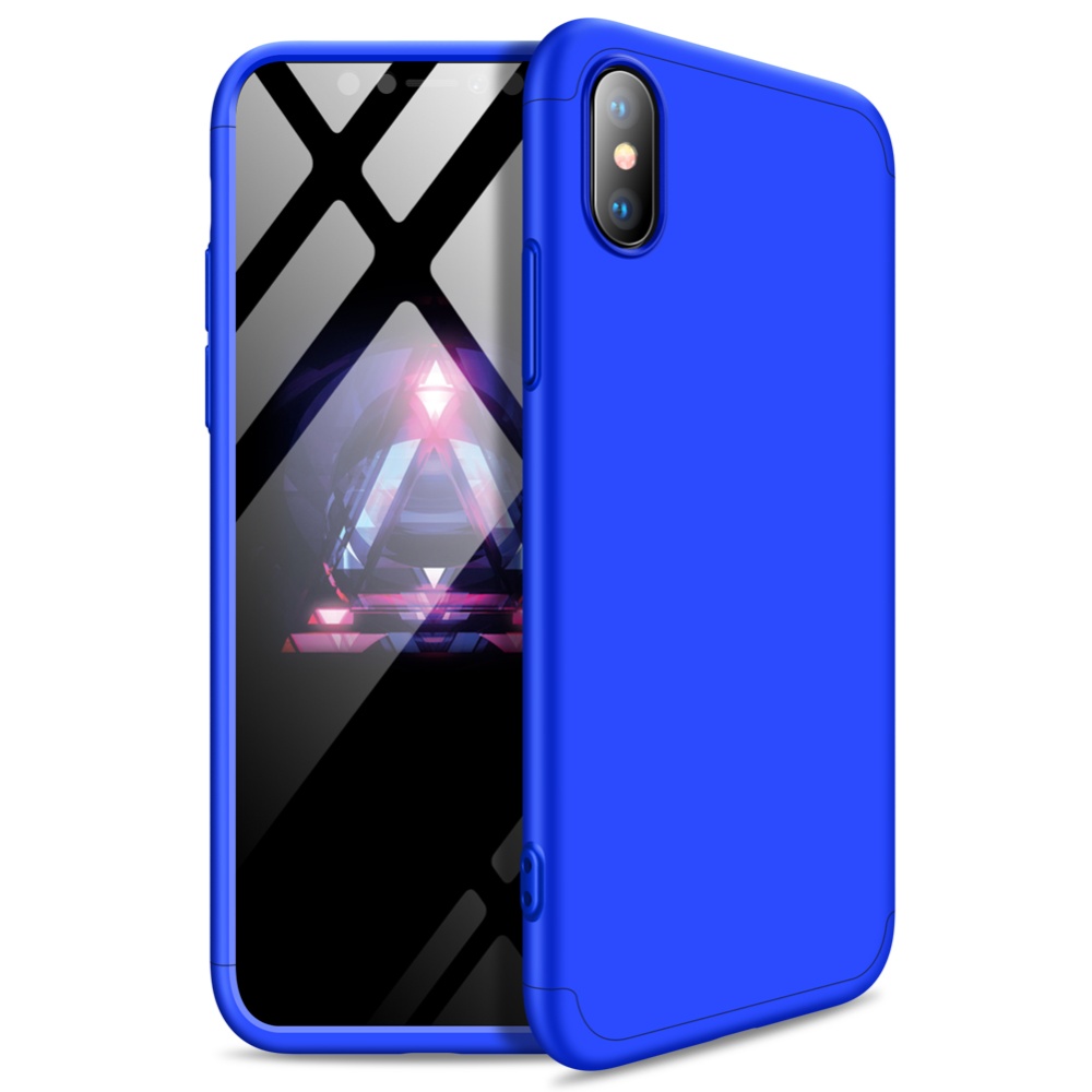 For Redmi 7A Ultra Slim PC Back Cover Non-slip Shockproof 360 Degree Full Protective Case Blue black blue - Image 3