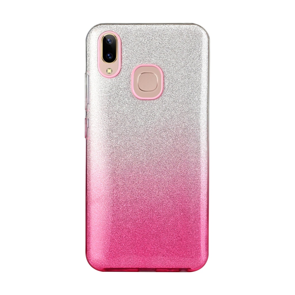 For VIVO Y91/Y93/Y95 with hole/V17/S1 Pro/Y95 Phone Case Gradient Color Glitter Powder Cover Airbag Bracket Pink - Image 3