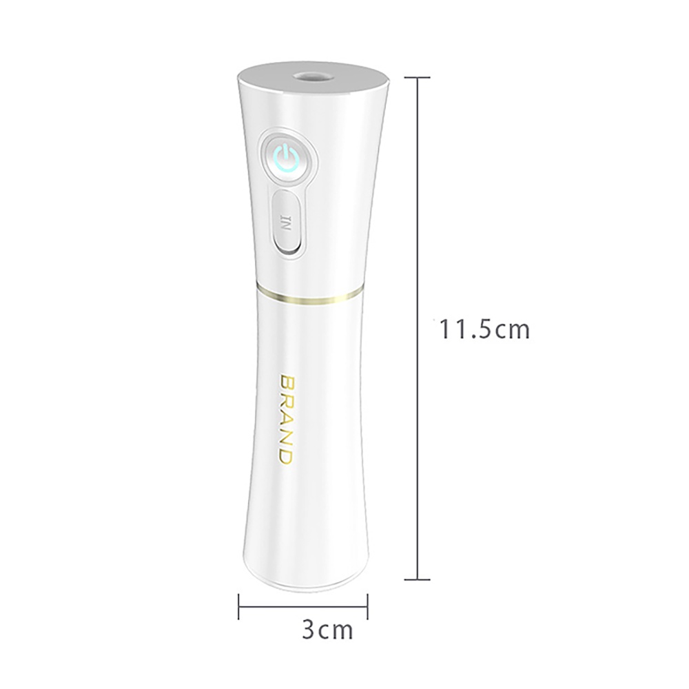 40ml Mini Small Mist Sprayer Protable USB Rechargeable Face Moisturizing Nebulizer Steamer Skin Care Tools White - Image 2