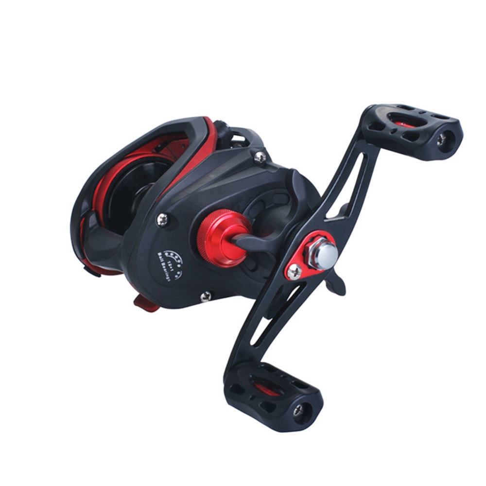 Fishing Reel Full Metal Explosion-Proof Raft Magnetic Brake Black rose right hand - Image 2