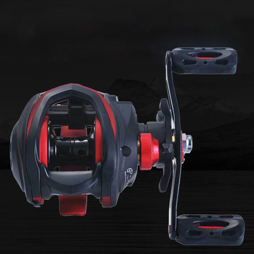 Fishing Reel Full Metal Explosion-Proof Raft Magnetic Brake Black rose left hand - Image 2