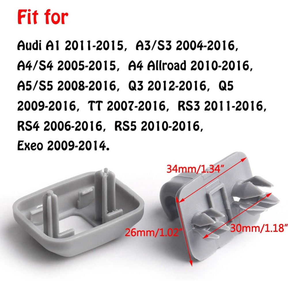 Car Interior Sun Visor Hook Clip Bracket for Audi A1A3A4LA5A6A7 Q5 Oe: 8U0857562A Beige - Image 2