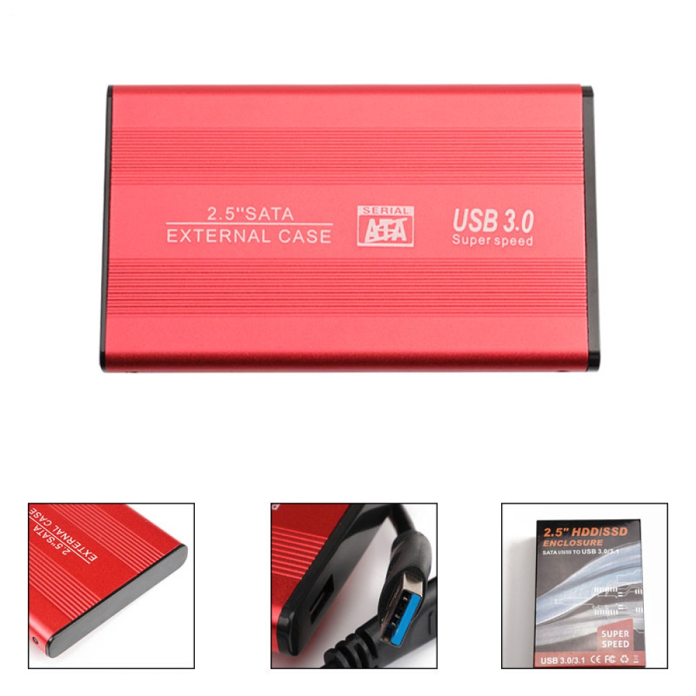 2.5 Inch HDD 1TB / 2TB USB 3.0 SATA III HD External Hard Drive Supports for EXFAT and WIN Systems black - Image 3