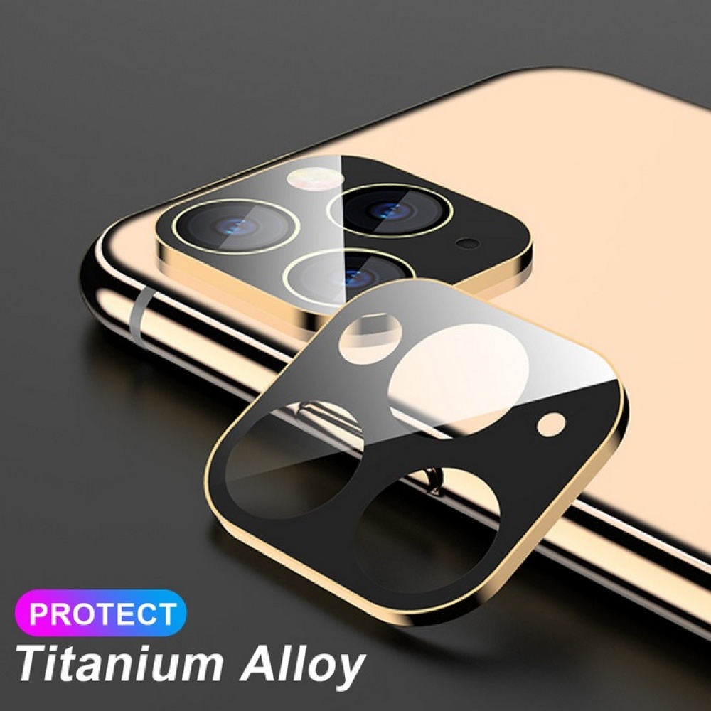 For iPhone 11/11 Pro/ 11 Pro Max 2019 Cover Back Camera Lens Tempered Glass Screen Protector Rear Protection Ring silver_iPhone - Image 3