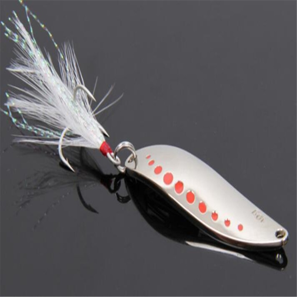 5.5cm Leech-shape Design Metal Bait Fishing Lure Fake Fish Hard for Freshwater Seawater 10g gold - Image 3