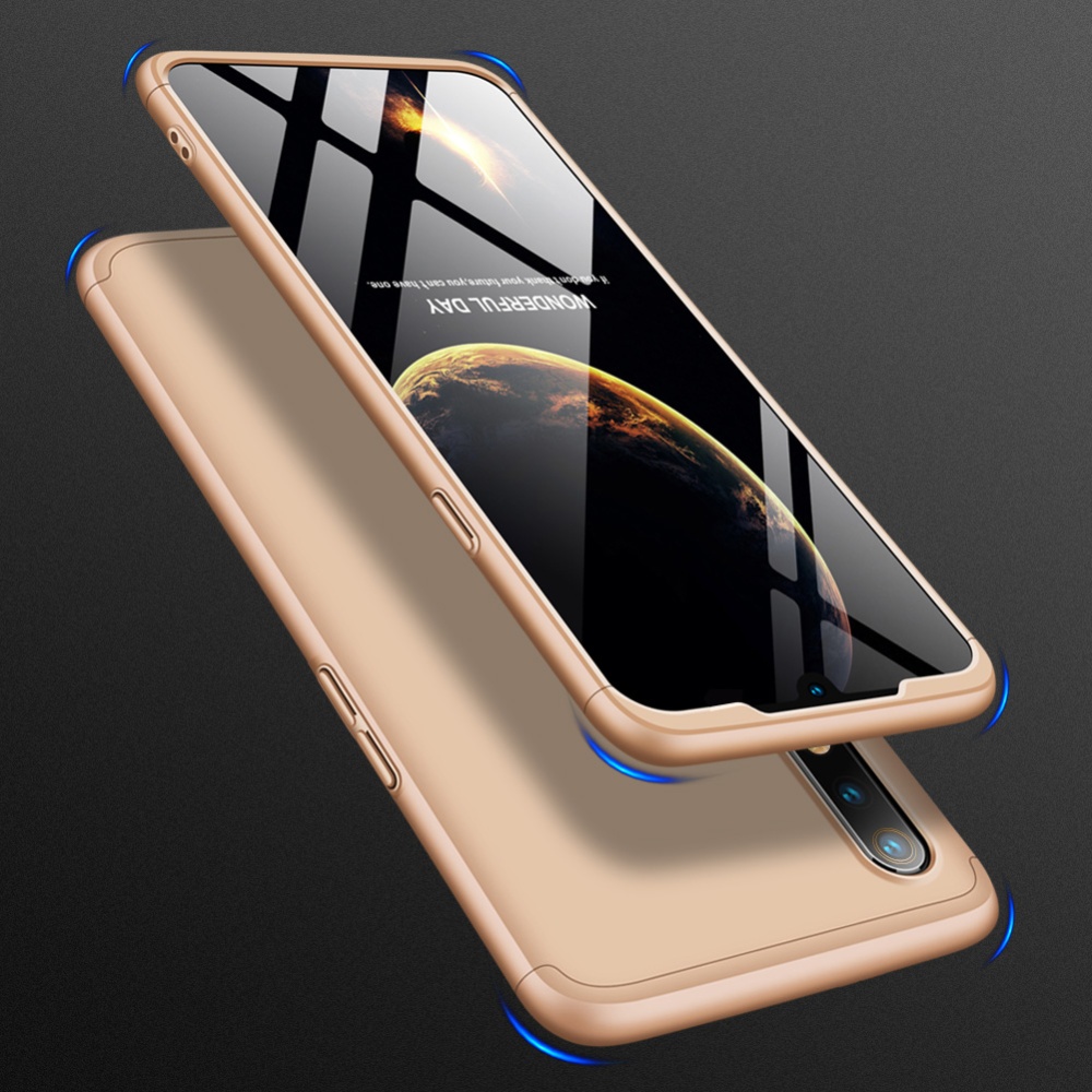 For Oppo Realme 3 pro Ultra Slim PC Back Cover Non-slip Shockproof 360 Degree Full Protective Case gold - Image 3