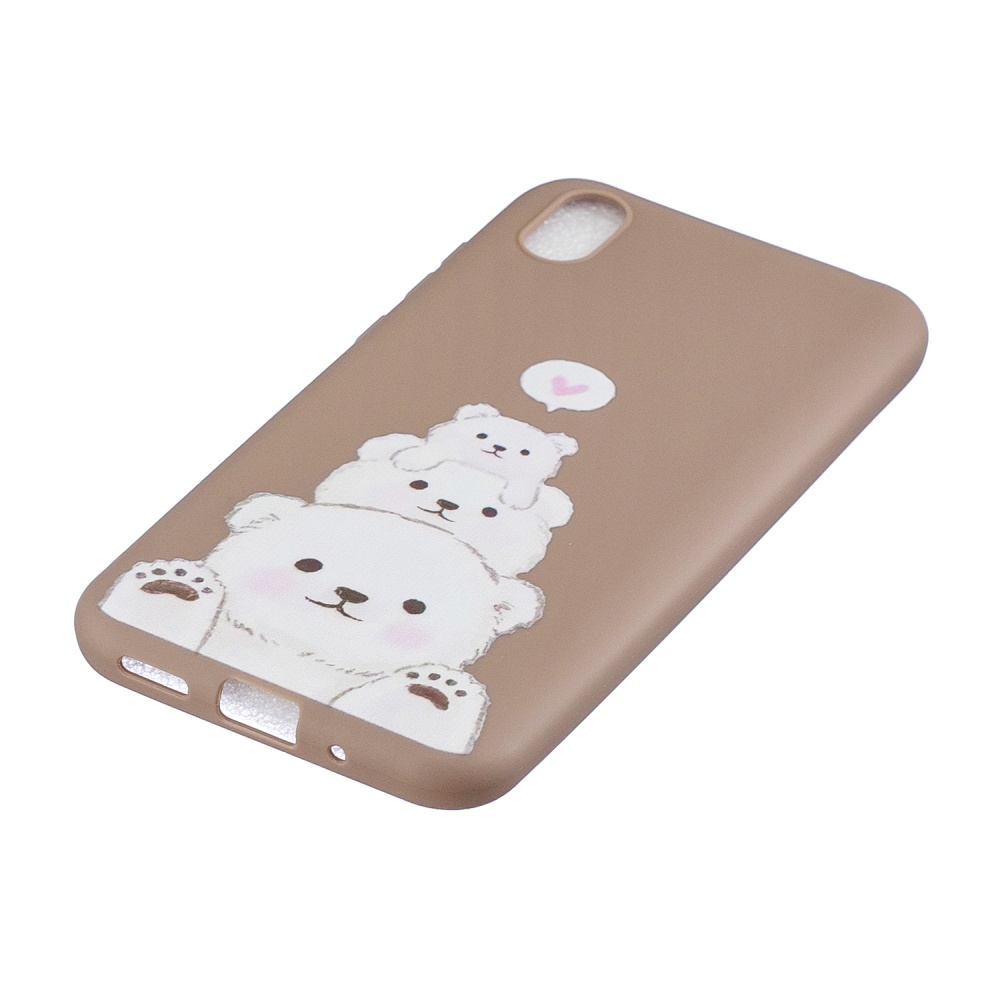 For HUAWEI Y5 2019 Lightweight Soft TPU Phone Case Pure Color Cover Cute Cartoon with Matching Pattern Adjustable Bracket 3 - Image 3