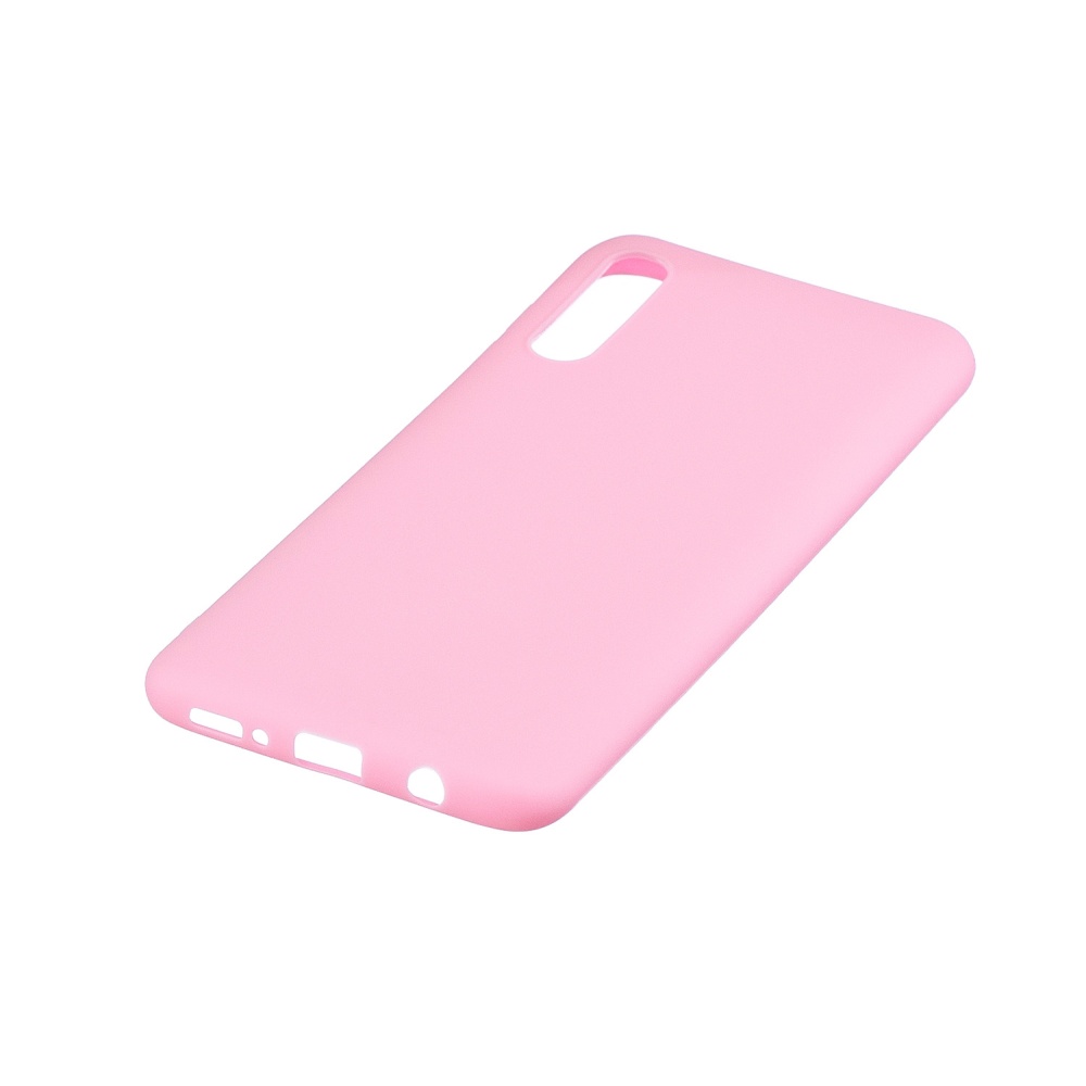 For Samsung A50 Lovely Candy Color Matte TPU Anti-scratch Non-slip Protective Cover Back Case dark pink - Image 3