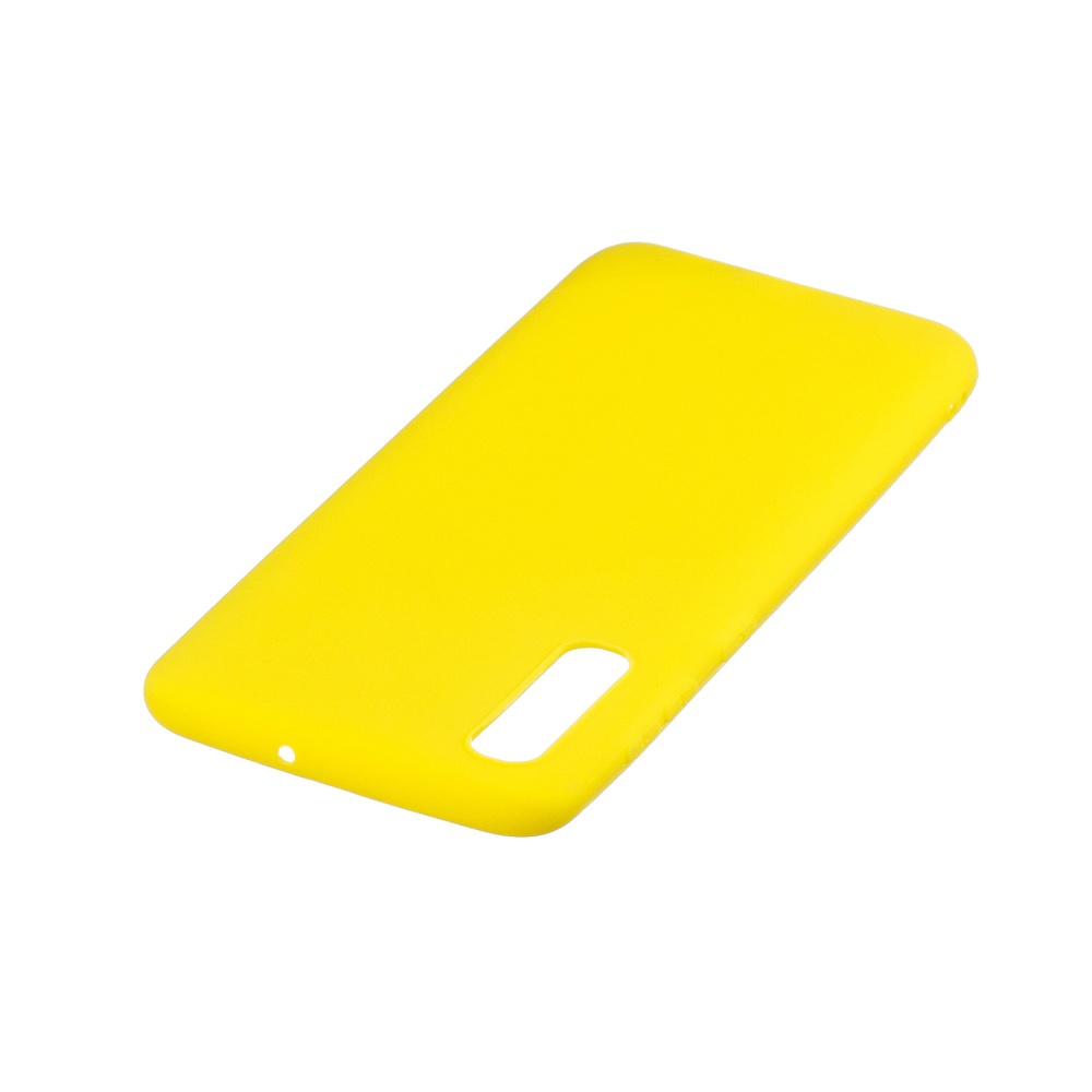 For Samsung A50 Lovely Candy Color Matte TPU Anti-scratch Non-slip Protective Cover Back Case yellow - Image 3