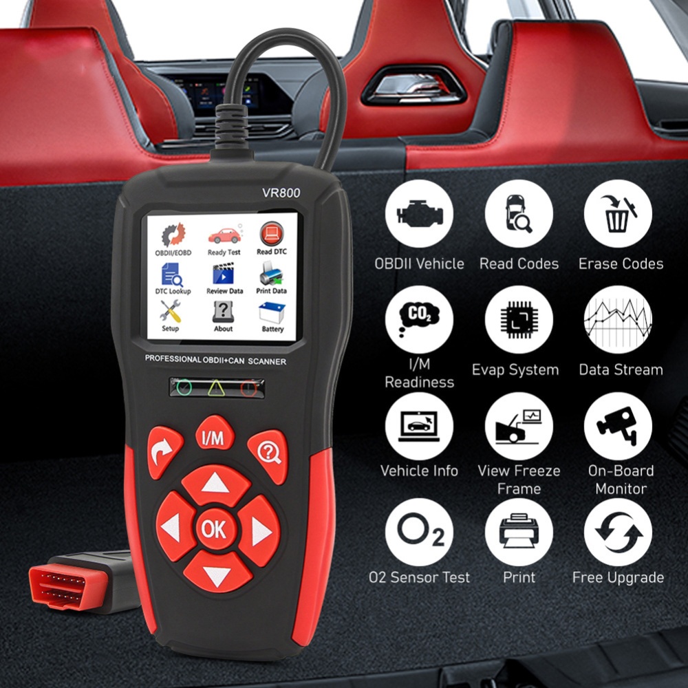 Vr800 Obd Car Code Reader Scan Tools Fault Diagnostic Detector Real-time Display Auto Scanner Tool - Image 3