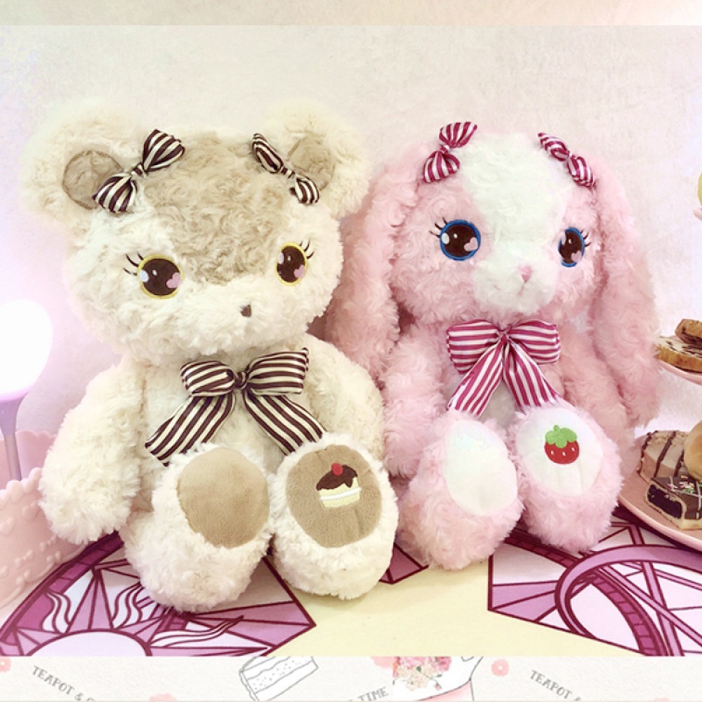 Plush Toy Cake Bear Strawberry Rabbit Doll rabbit - Image 3