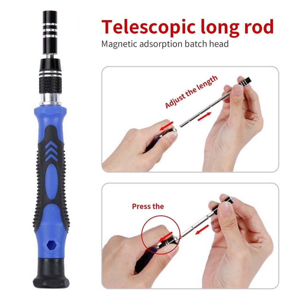 60-in-1 Portable Computer Repair Kit PC Precision Screwdriver Tool for Repairing Laptops Mobile Phones Blue - Image 3