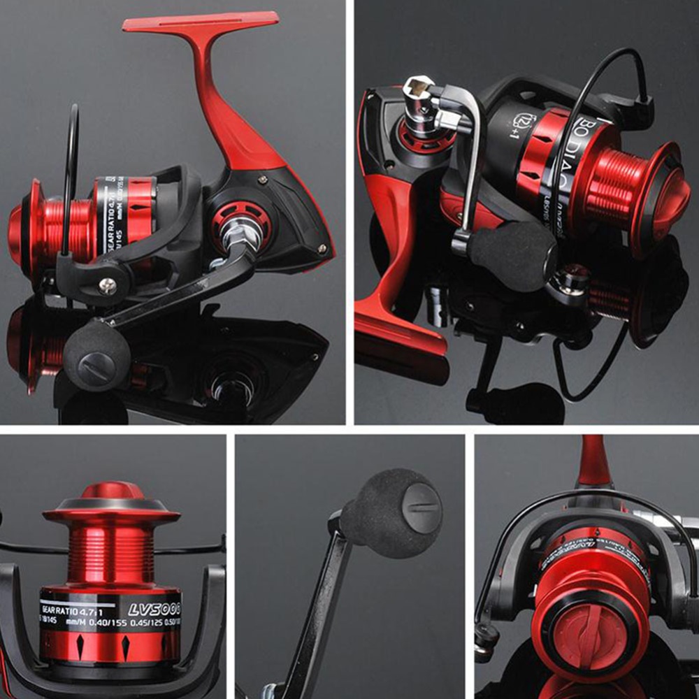 12+1 Axle Gapless Spining Reel Metal Fishing Wheel Long Shot LV3000 type - Image 3